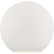 Ballston Athens 1 Light 17.75 inch Satin Gold Pendant Ceiling Light in Incandescent, Matte White